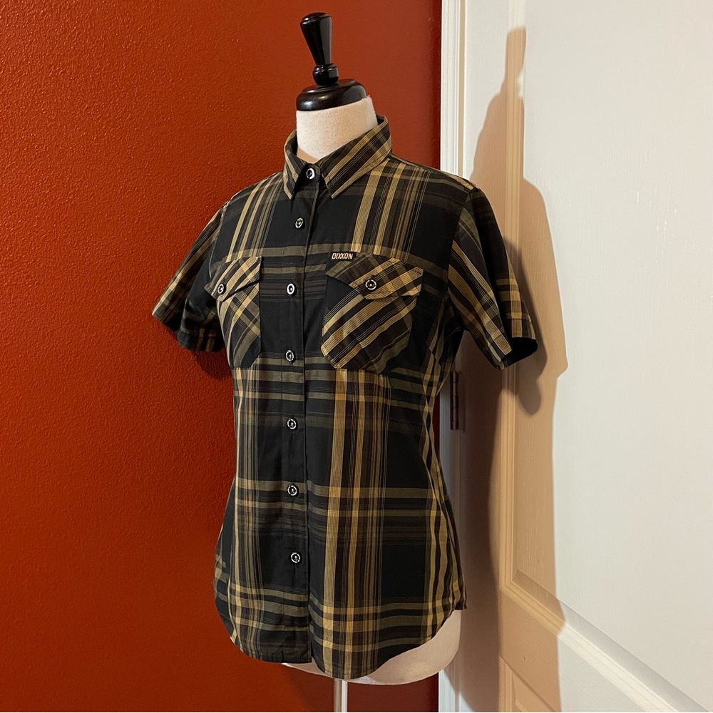 Dixxon Women’s The Xxxpresso D-Lux Bamboo Blend Flannel Striped Button Up‎ Shirt